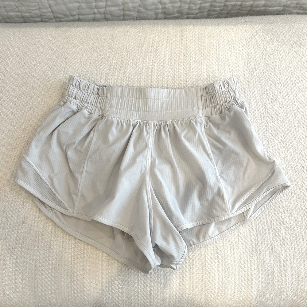 Lululemon size two low rise 2.5" hotty hot shorts